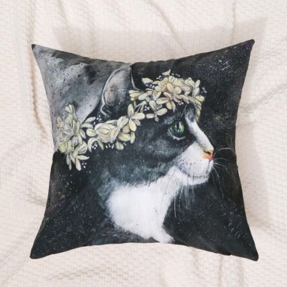 PURRMIKITTY Other - Cat Design Pillowcase for Accent Pillow